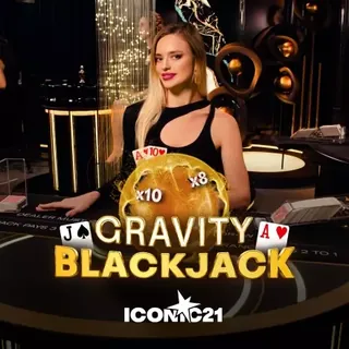 Gravity Blackjack live casino game at Trixino Casino